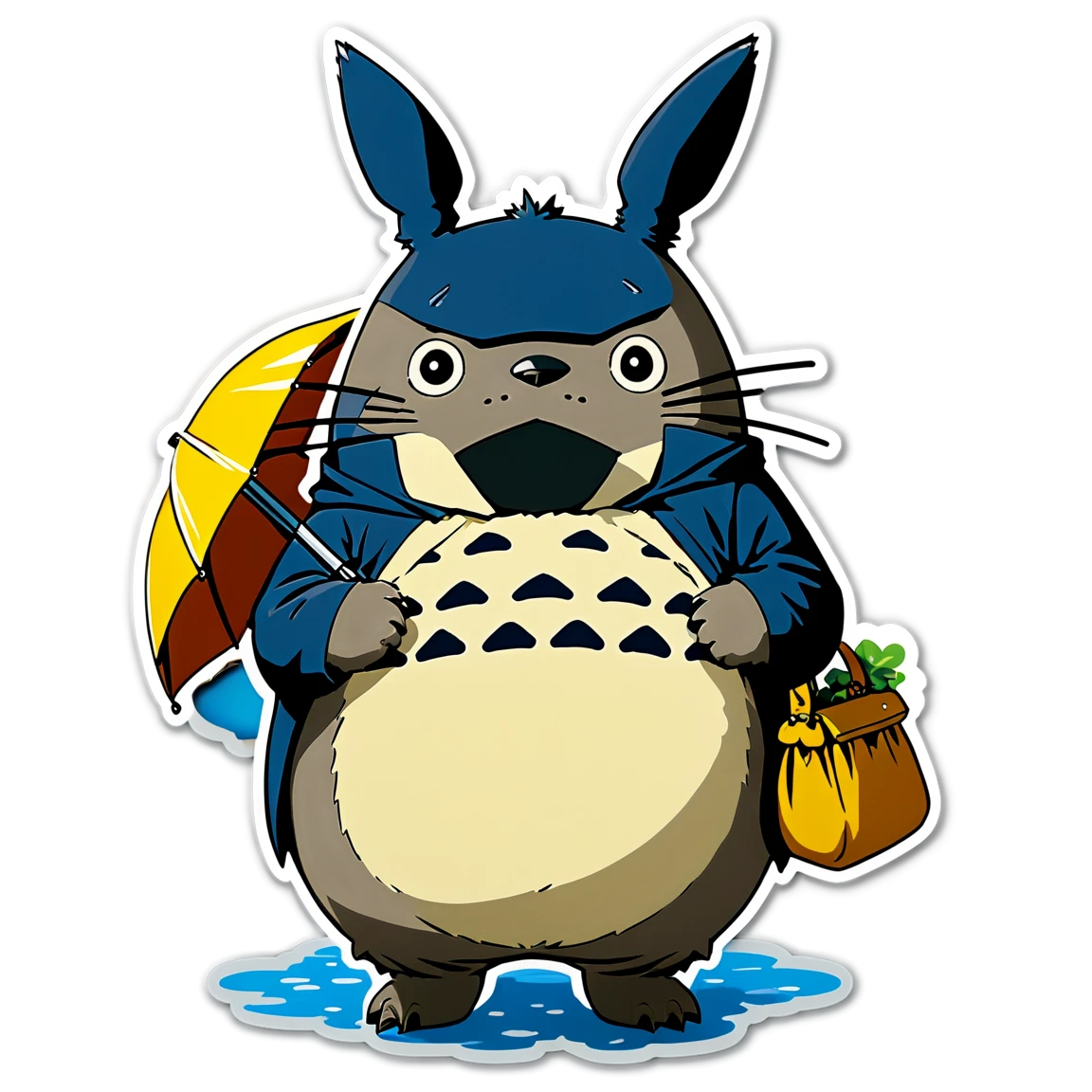 Totoro in a raincoat, Totoro sticker