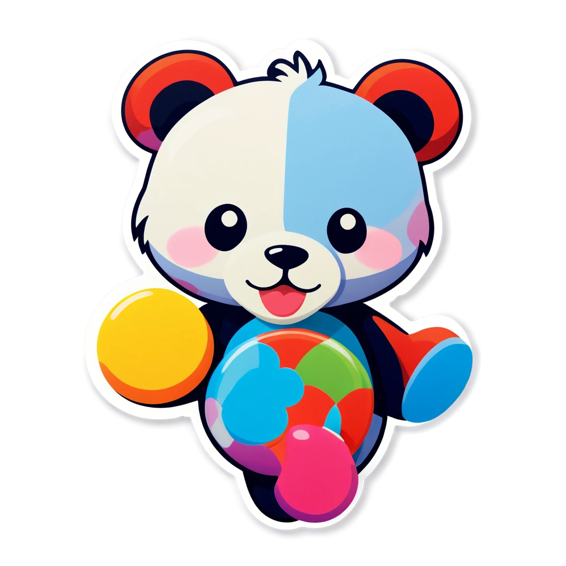 Toy stickers stuffed animal, fun sticker, toy sticker