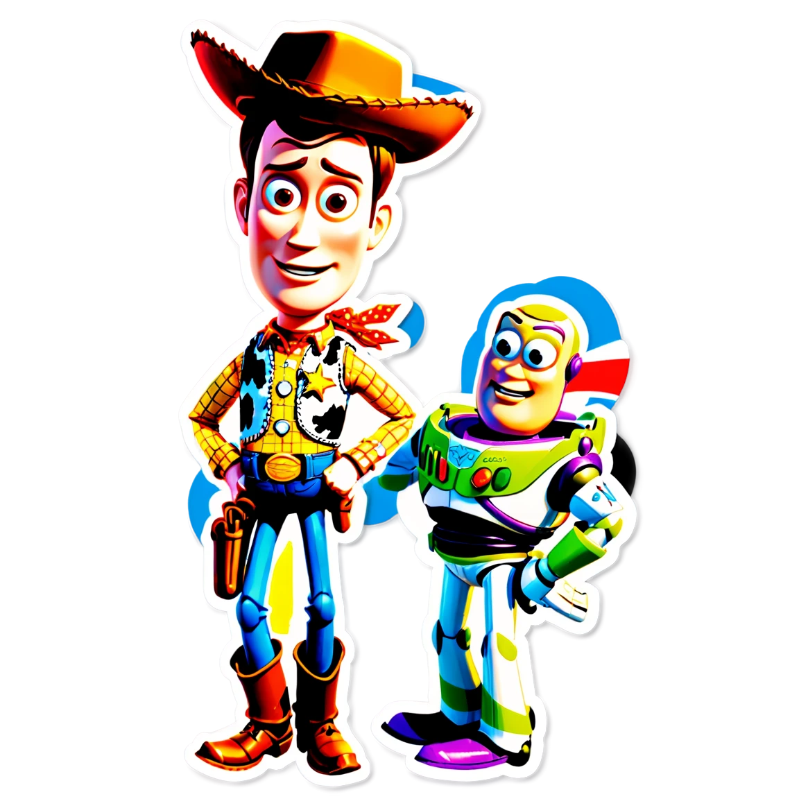 Toy Story sticker with Woody