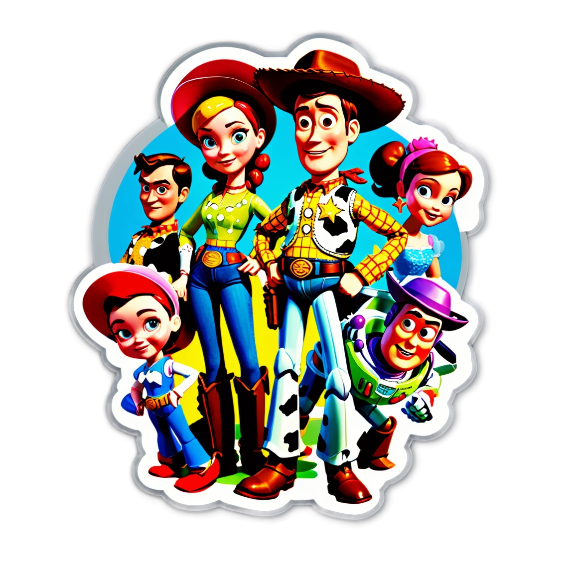 Toy Story sticker with characters together