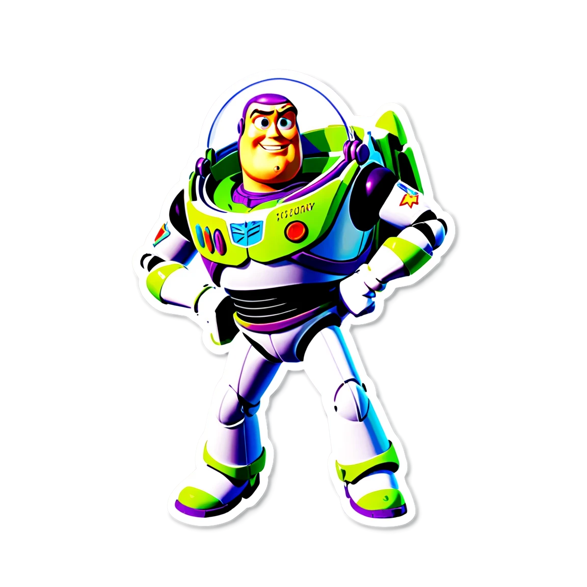 Toy Story sticker with Buzz Lightyear