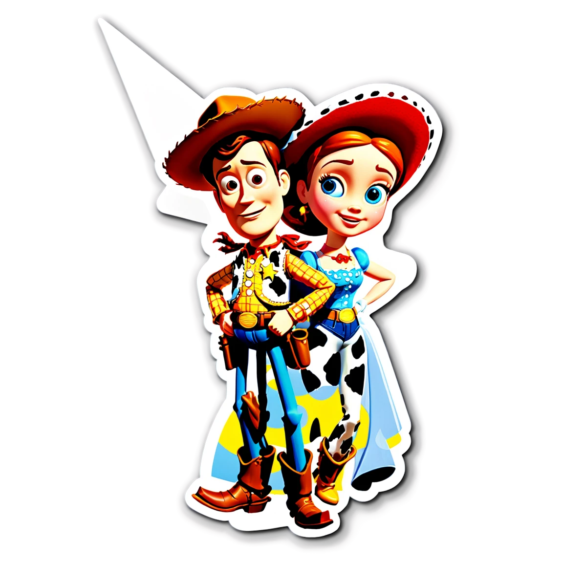 Toy Story sticker with Woody and Jessie