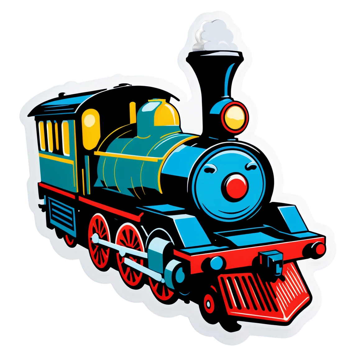 Train vintage, train sticker