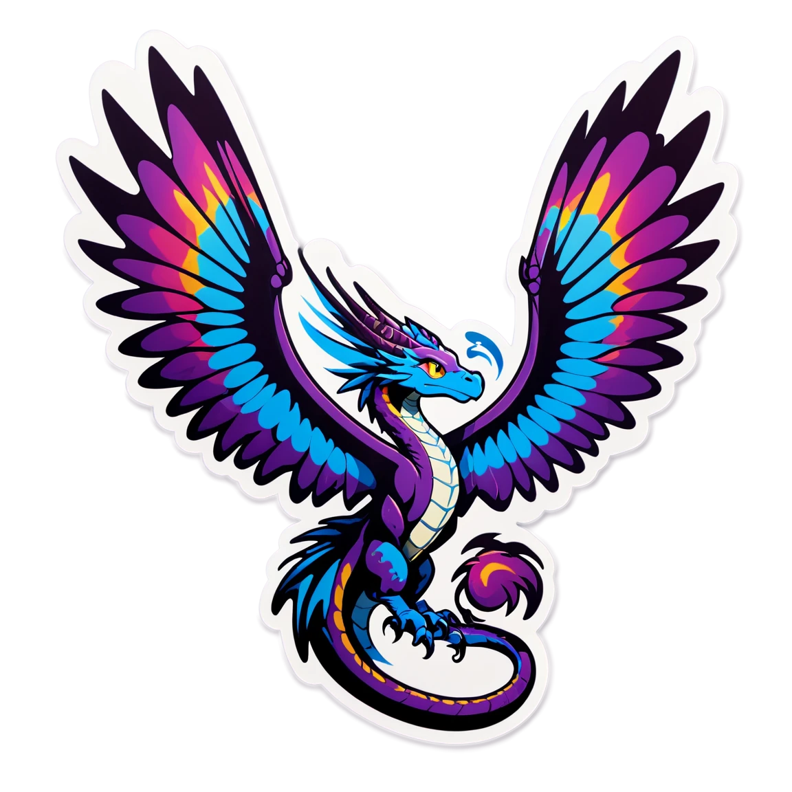 Wings of Fire RainWing sticker