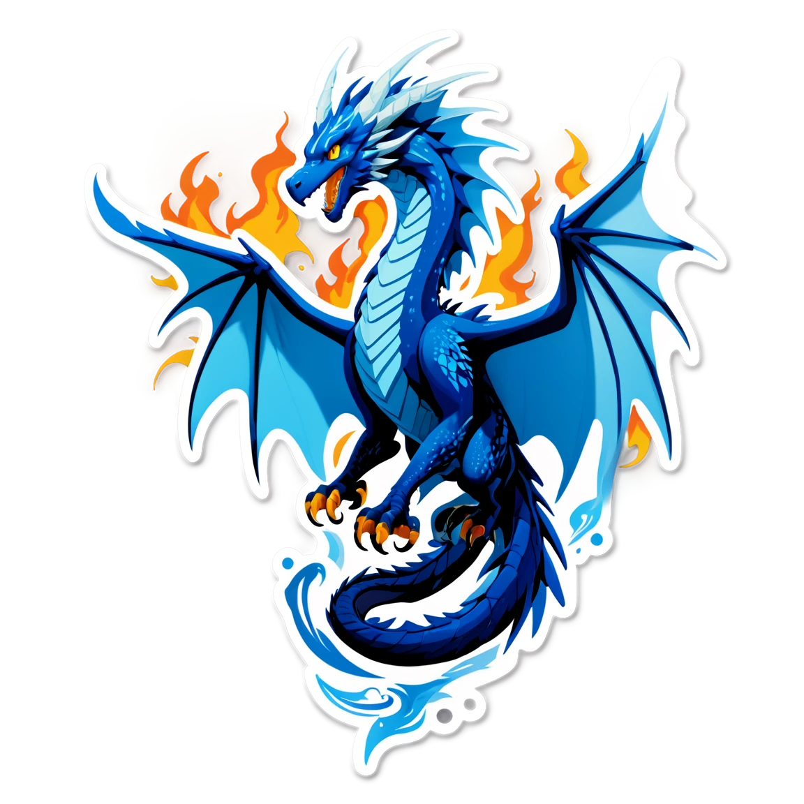 Wings of Fire IceWing sticker