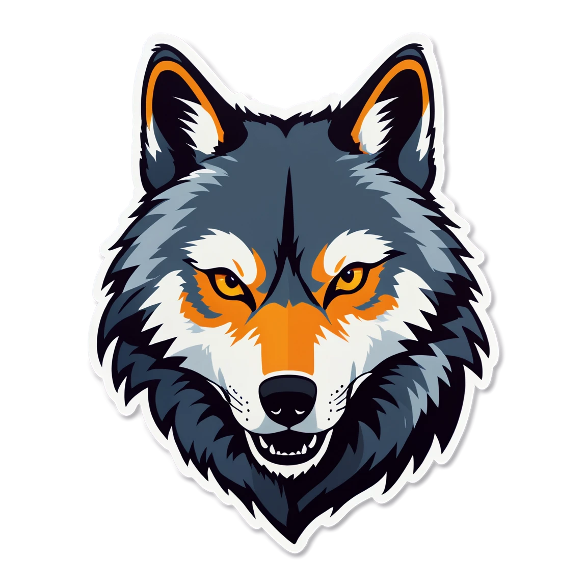 Alpha wolf, wolf sticker