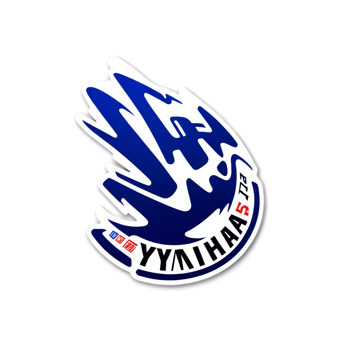 Yamaha engine parts, motorsport sticker, Yamaha sticker