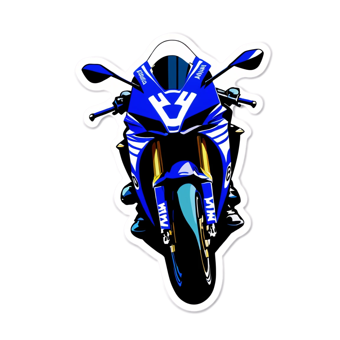 Yamaha concert stage, motorsport sticker, Yamaha sticker