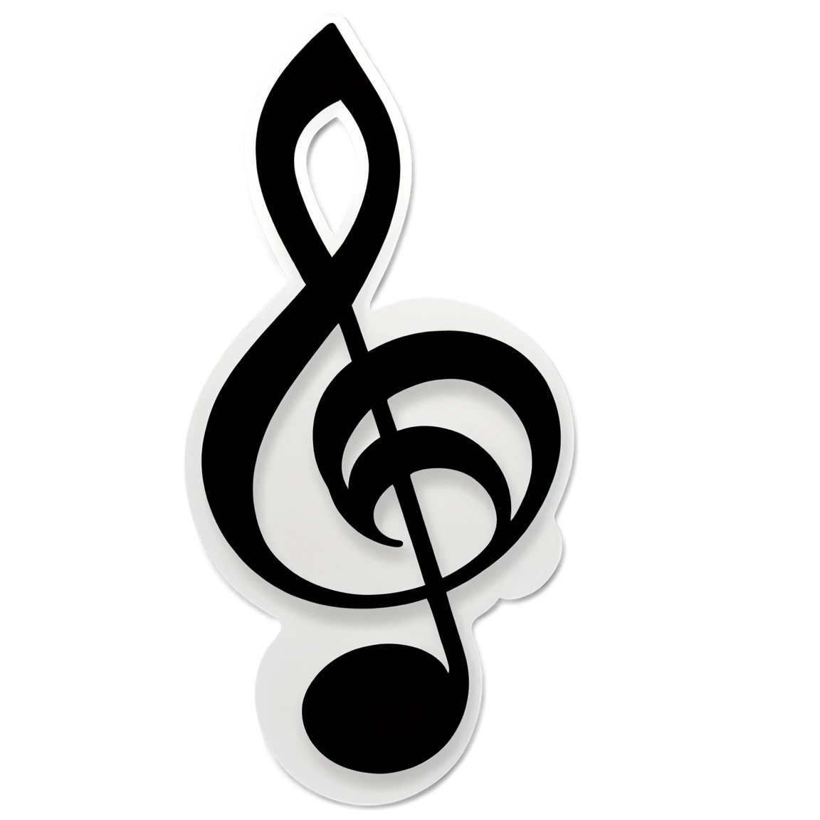 Yamaha musical notes, music sticker, Yamaha sticker